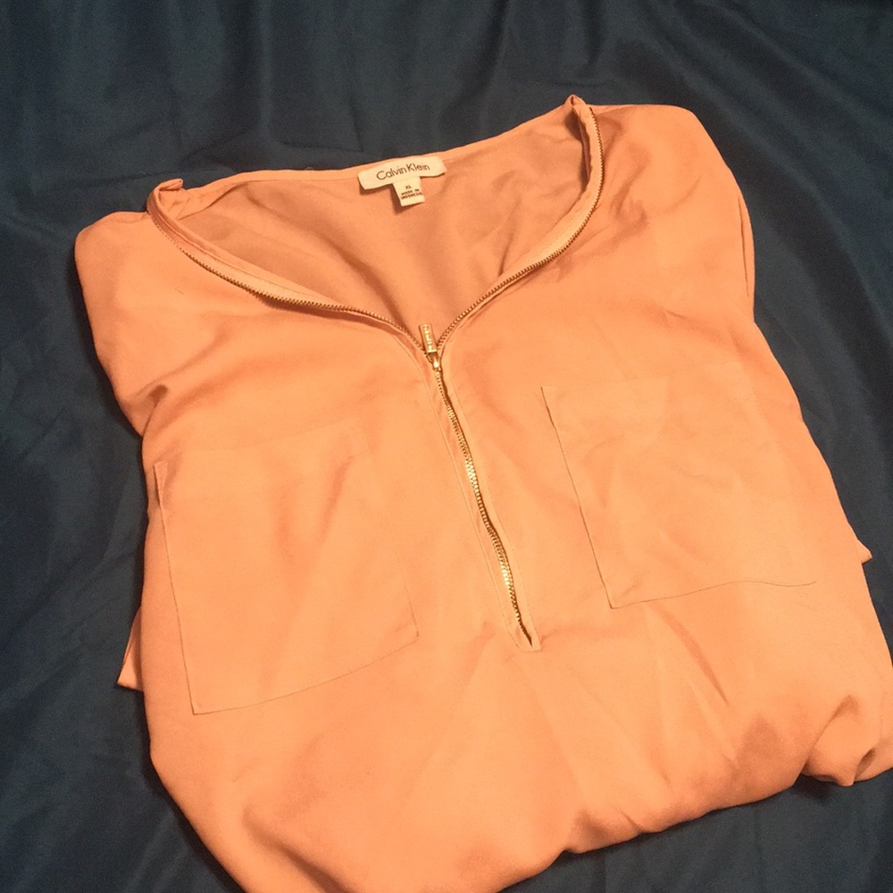 Blush pink blouse